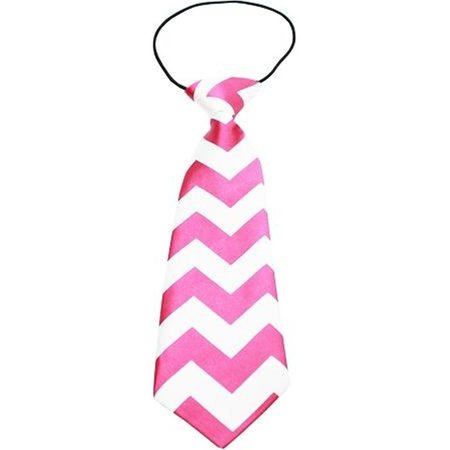 UNCONDITIONAL LOVE Big Dog Neck Tie Chevron Bright Pink UN764894